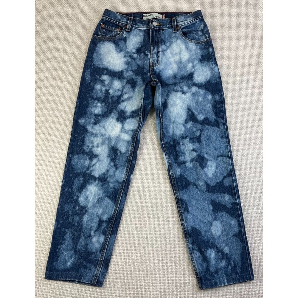 Vintage Levi's 550 Jeans Women's 10 Relaxed Tapered Acid Washed Blue Denim
